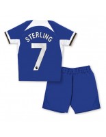 Chelsea Raheem Sterling #7 Domácí dres pro děti 2023-24 Krátký Rukáv (+ trenýrky)
